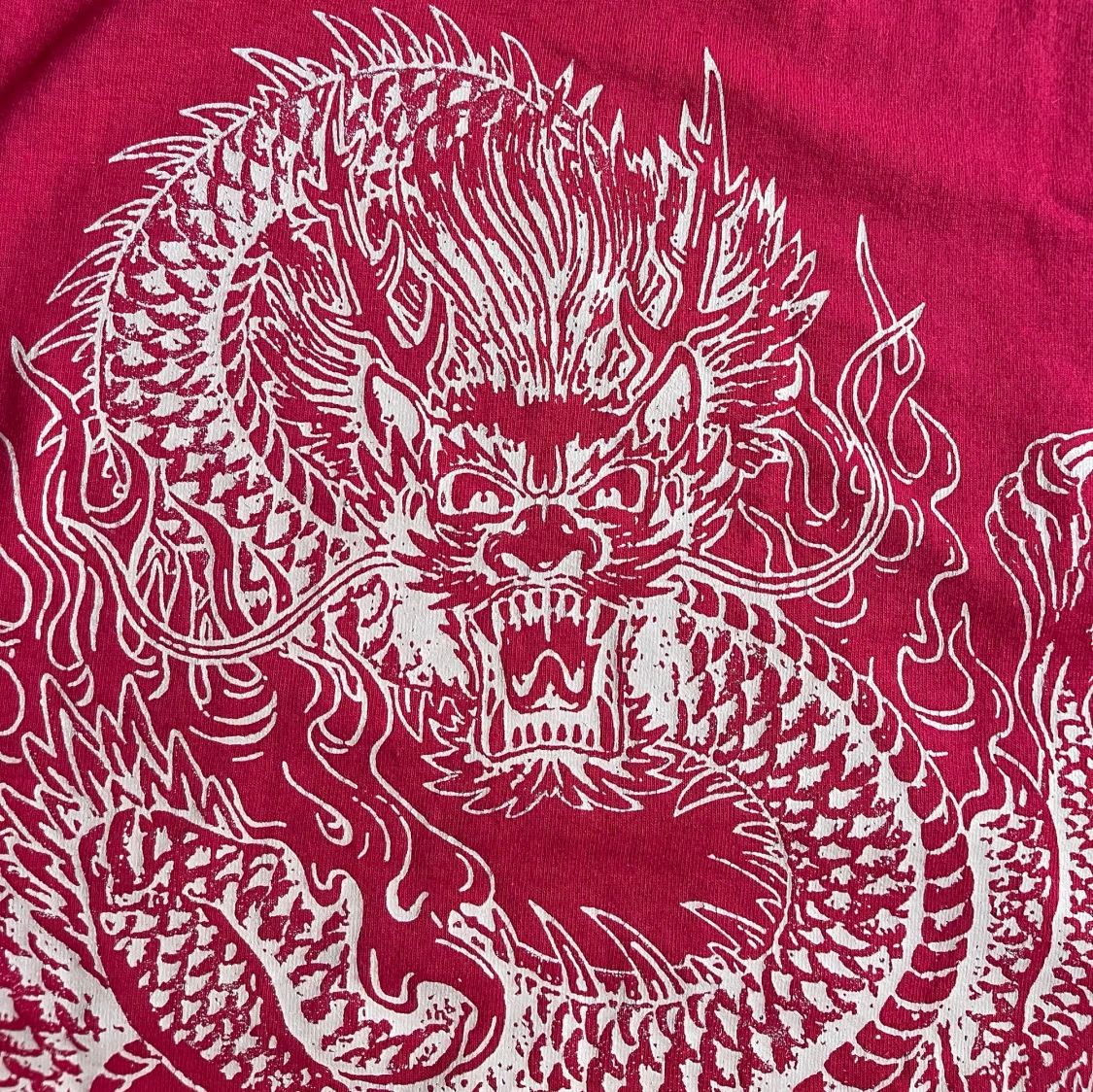 Röd Stüssy t-shirt med draktryck - 92