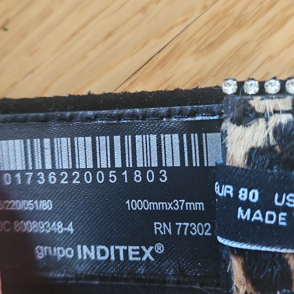 Leopardmönstrat bb belt från Zara - 91