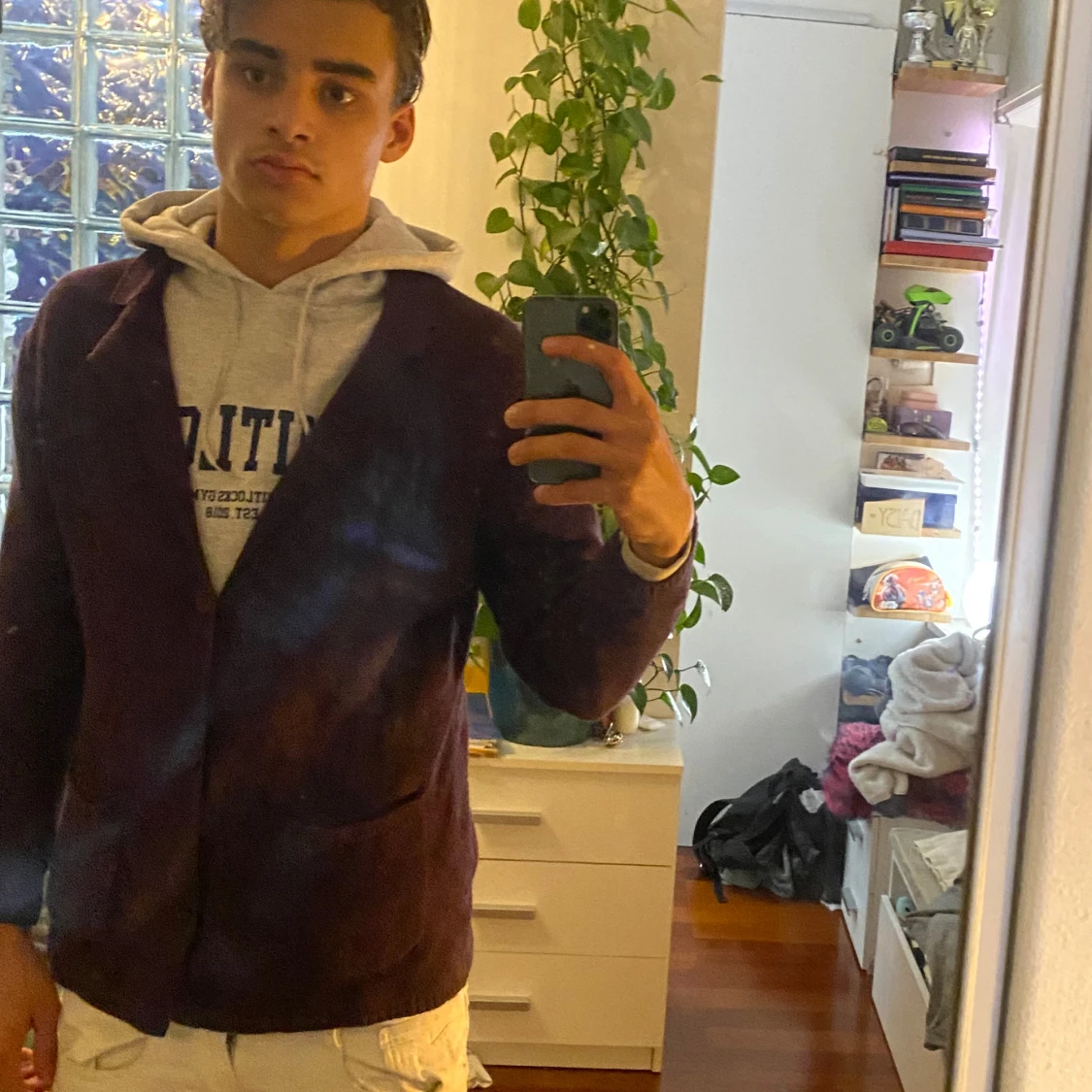 John Henric stickad kavaj/kofta