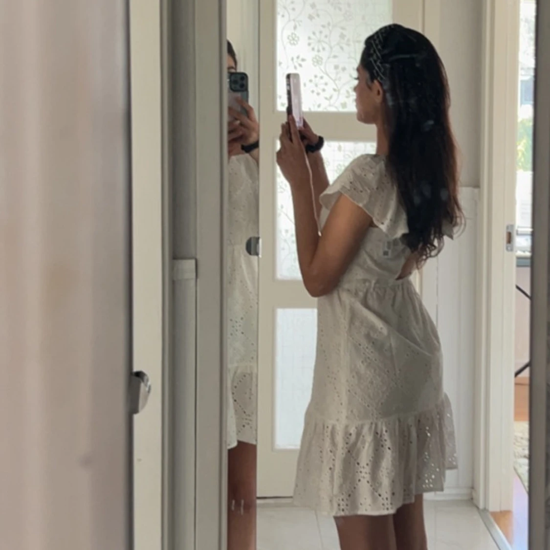 Studentklänning, vit klänning