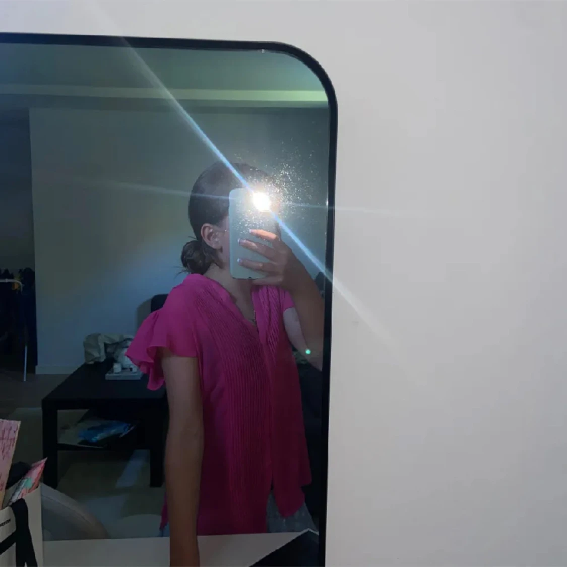 Jätte fin rosa volang blus💕 Som inte kommer till andvändning - 90