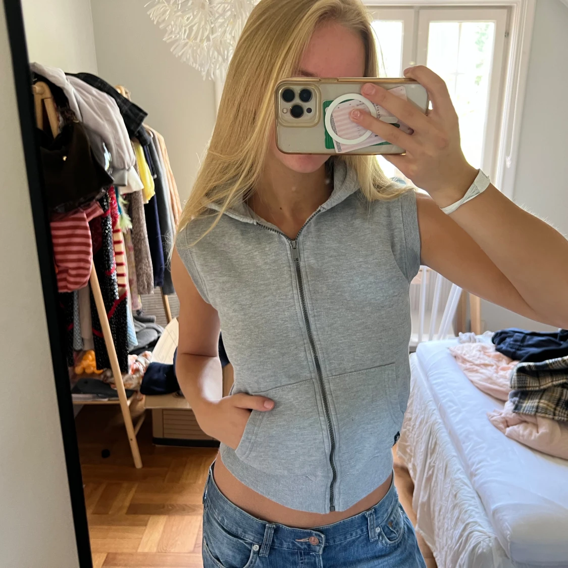 Hoodie - väst  - 90