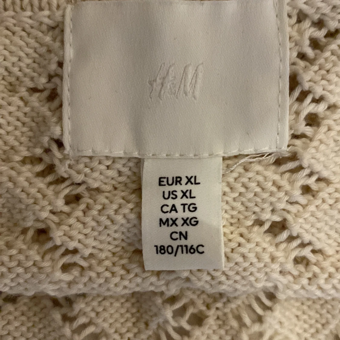 Beige stickad topp från H&M - 91
