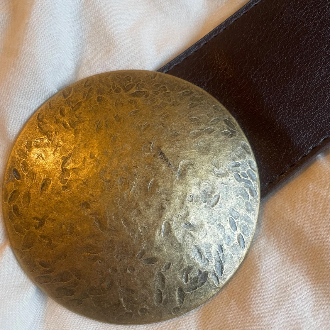 vintage bälte läder - 91