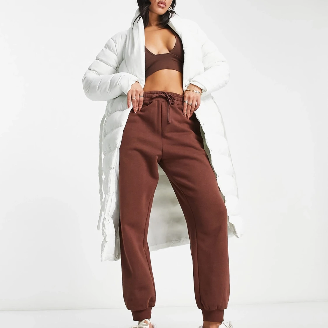 vit puffvinterjacka  - 90