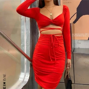 V-ringad Klänning  - 🫶