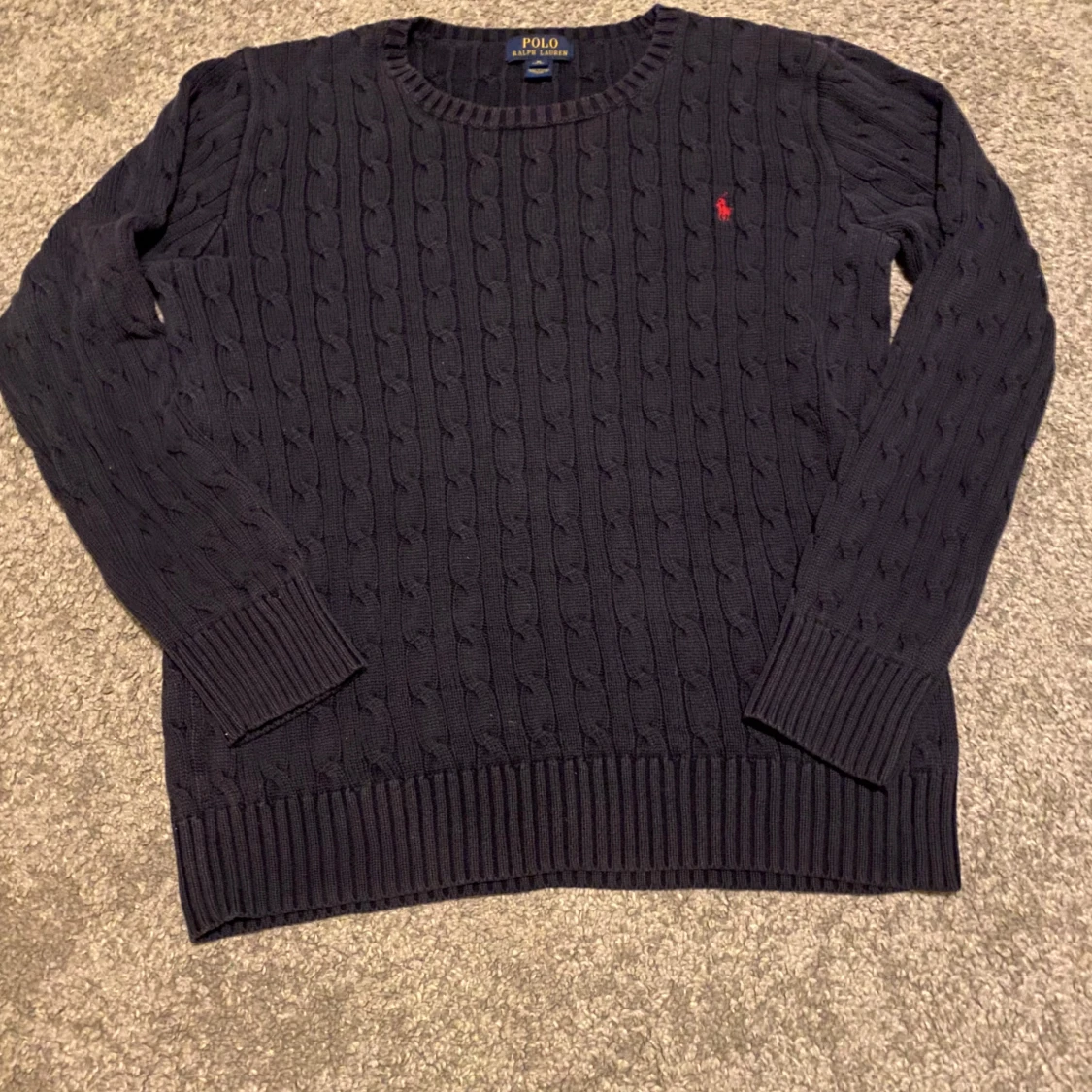 Stickad Ralph Lauren Tjocktröja