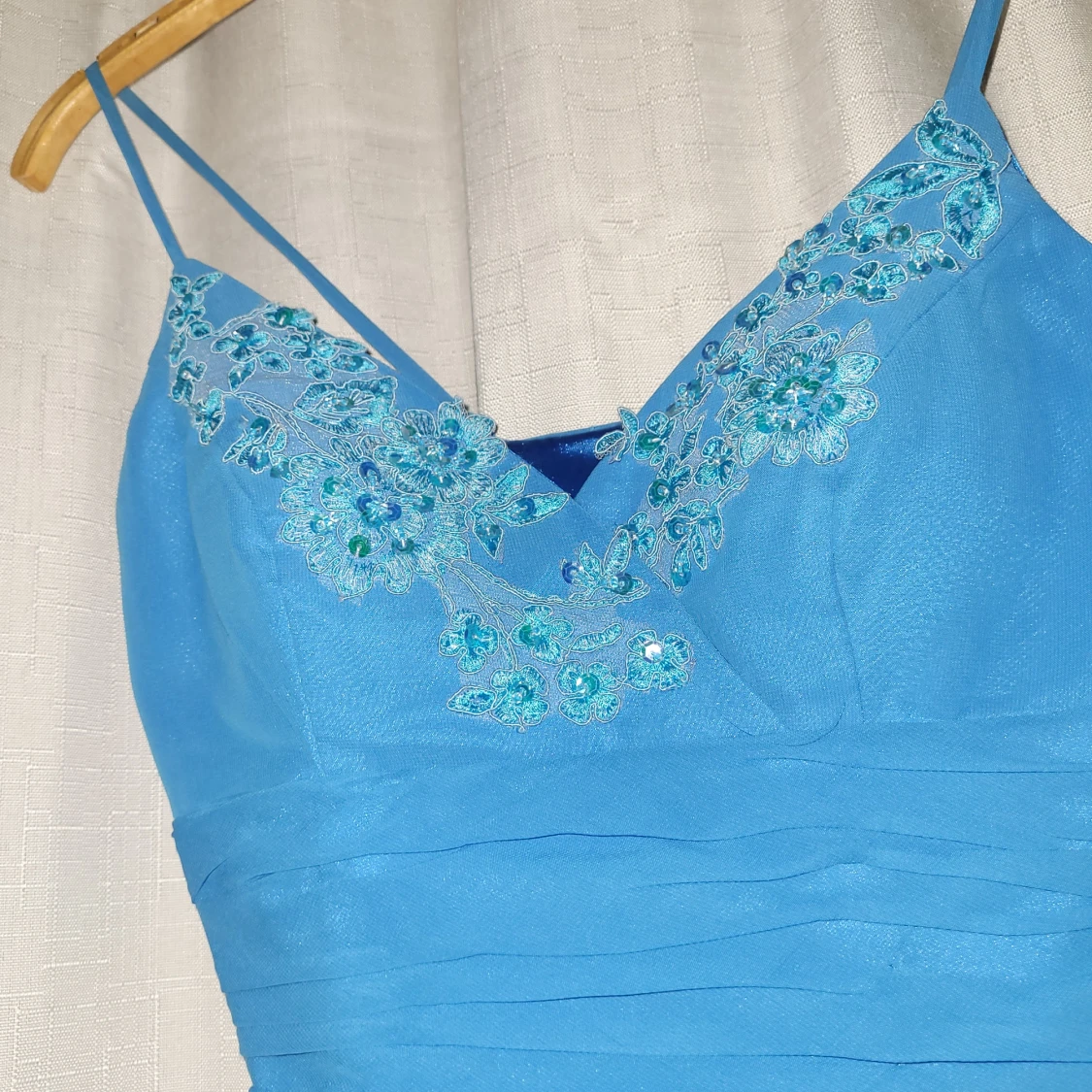 Blå vintage klänning xs/s - 91