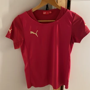 Puma tränings tröja  - Vintage röd/rosa puma tröja. Inga fläckar eller håll är i bra skick! Äkta puma. På lapp står det storlek M men passar mig som är XS-S 