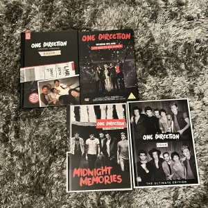 One Direction skivor  - 4 One Direction skivor  1 konsert film 3 cd-skivor + med 2 småböker  1 yerabook 