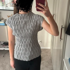 Topp - En silvrig, räfflad festtopp från Zara. Aldrig använd och är därför i nyskick💕💕