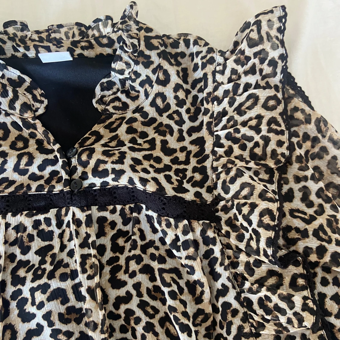 Jättefin leopard blus - 91