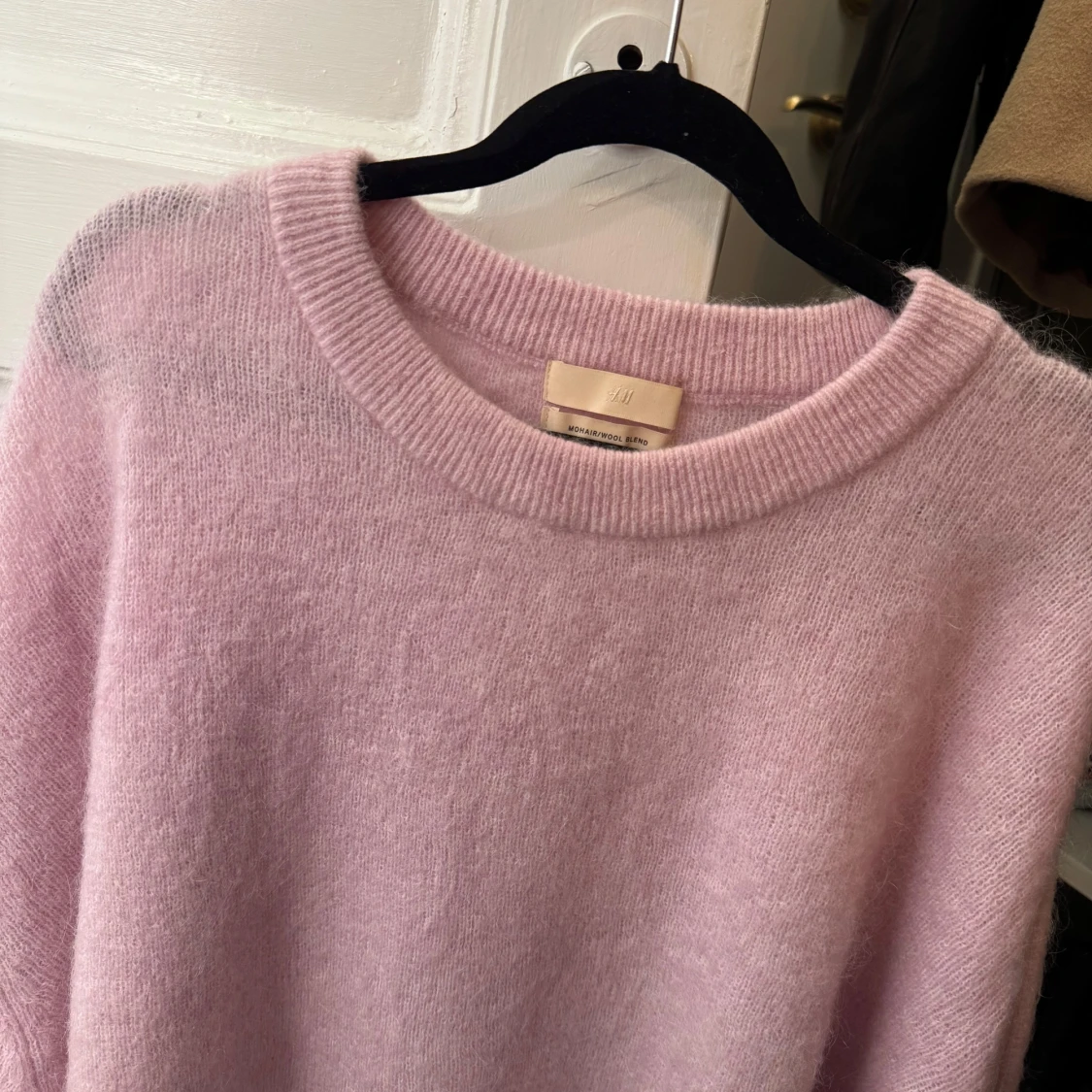 Mohair/ull stickad tröja  - 90