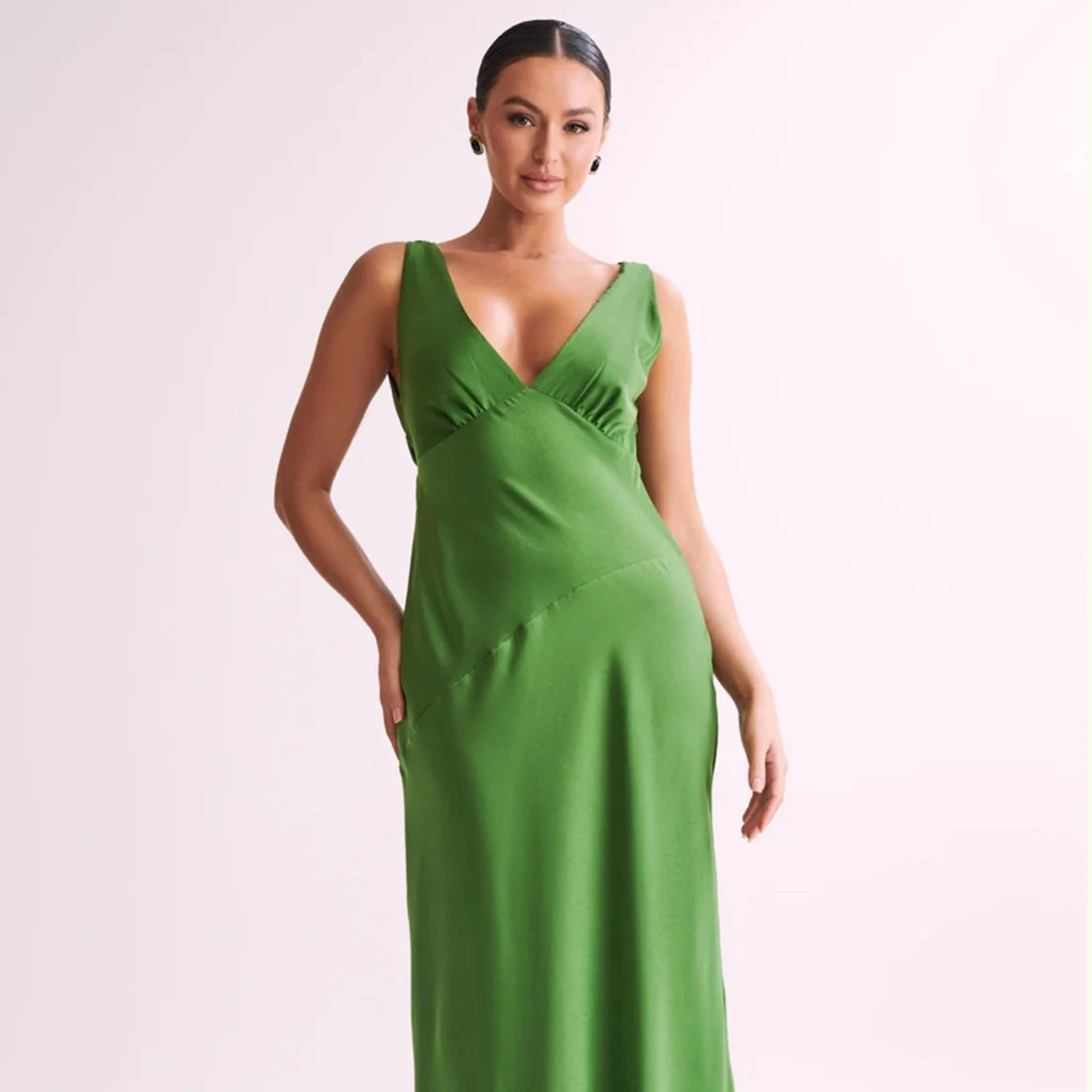 Grön långklänning Meshki - 2