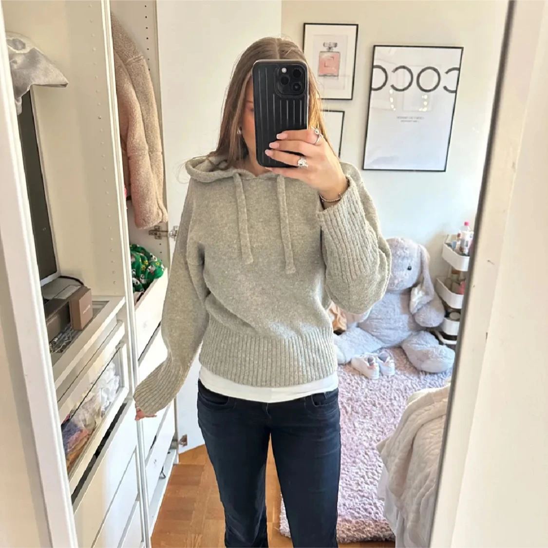 Stickad hoodie från Zara - 2