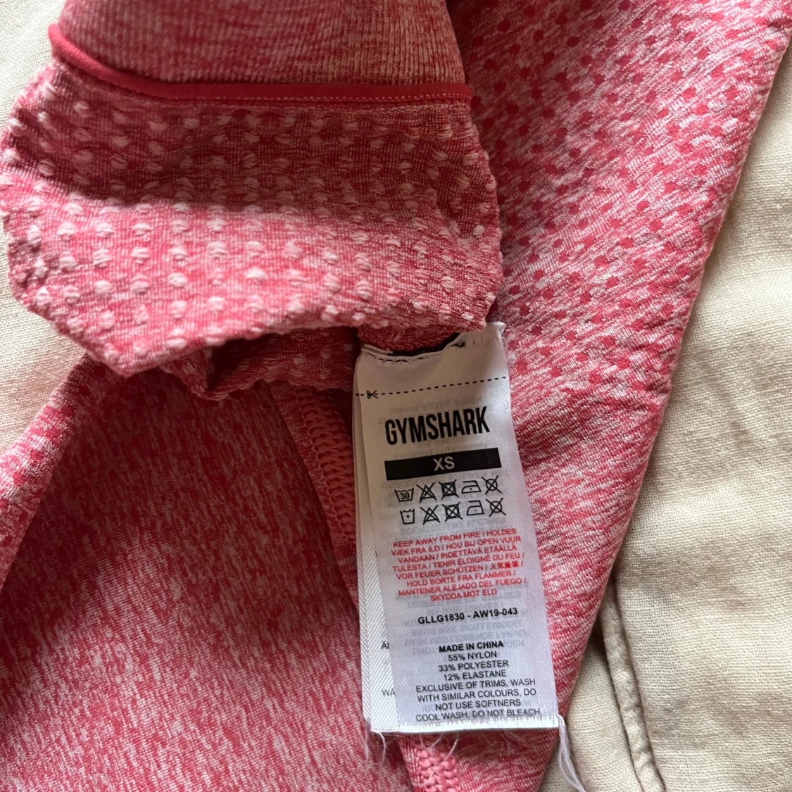 Rosa tights från Gymshark - 2