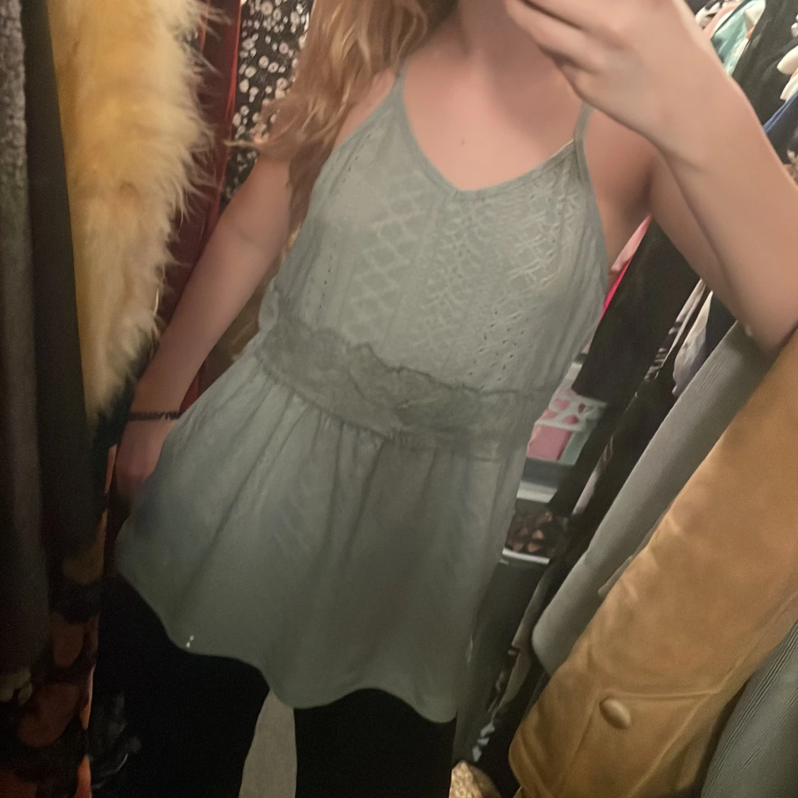 Ljusgrönt linne från Shein