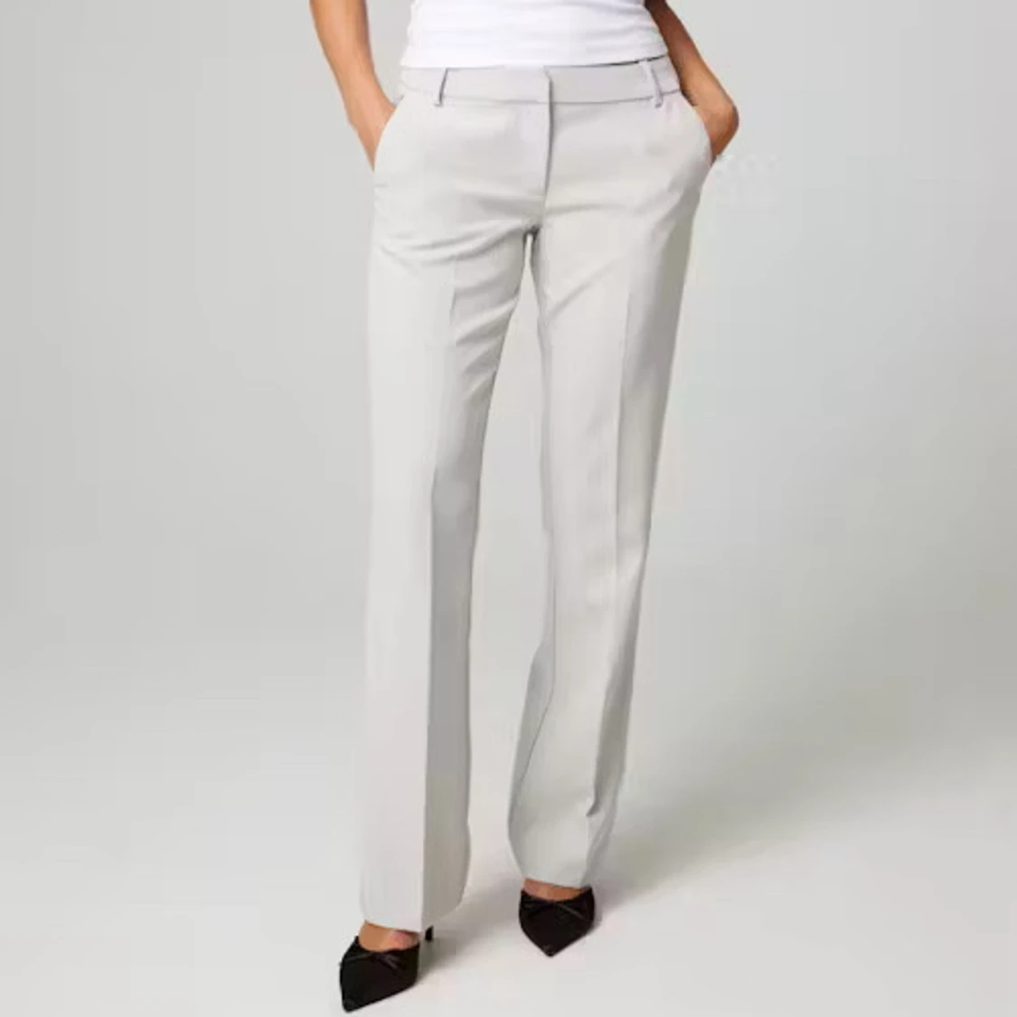 Lågmidjade kostymbyxor