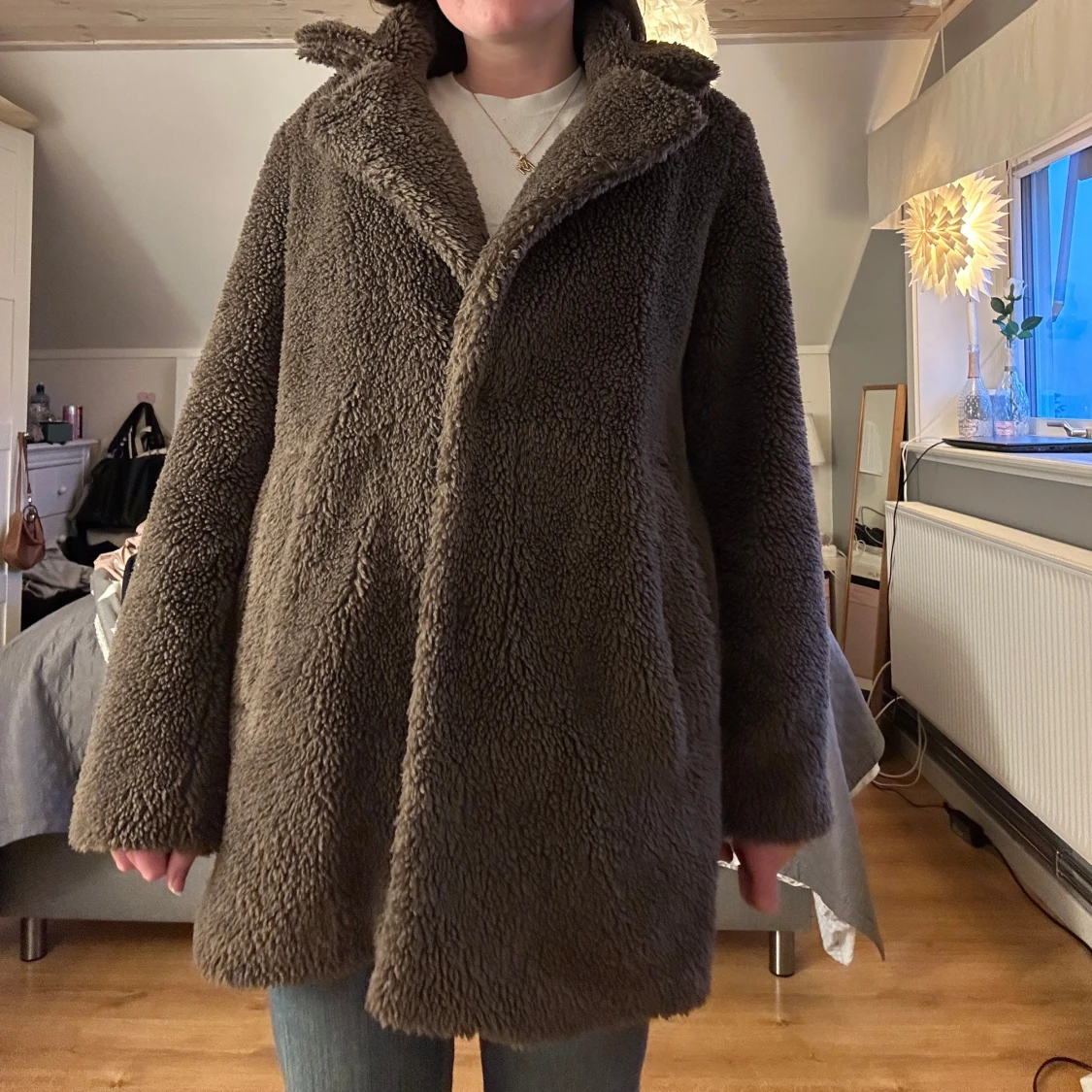 Brun teddyjacka - 1