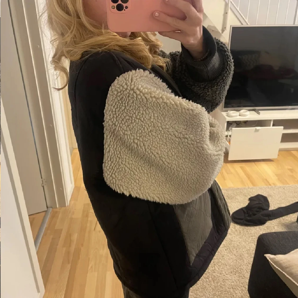 Flerfärgad teddyjacka - 1