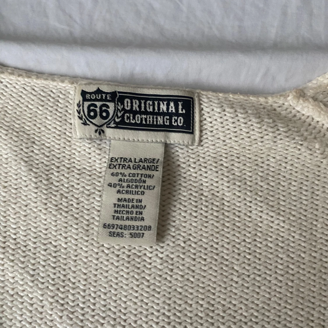 Vit stickad tröja från Route 66 - 90