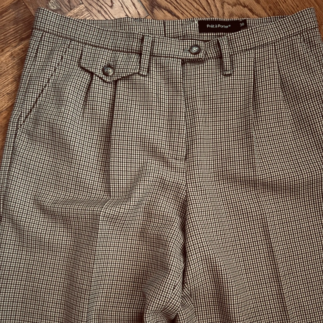 Rutig kostymbyxa från Prêt à Porter - 90
