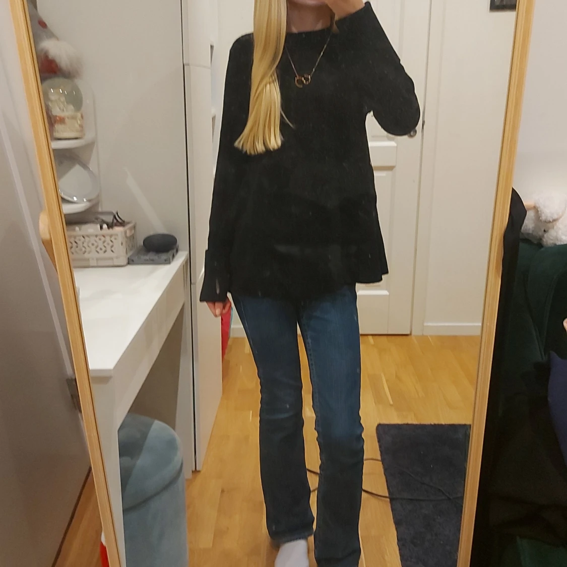 Svart långärmad tröja - 90