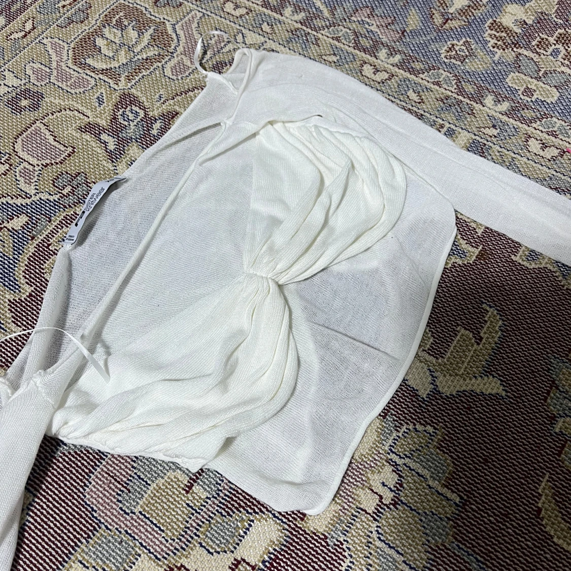 Vit offshoulder topp