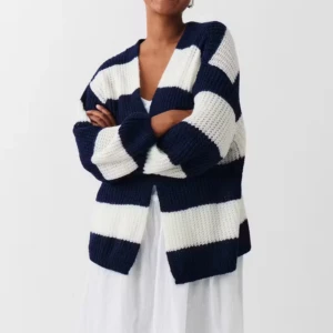 Stickad kofta - Oversized stickad kofta i fint skick 