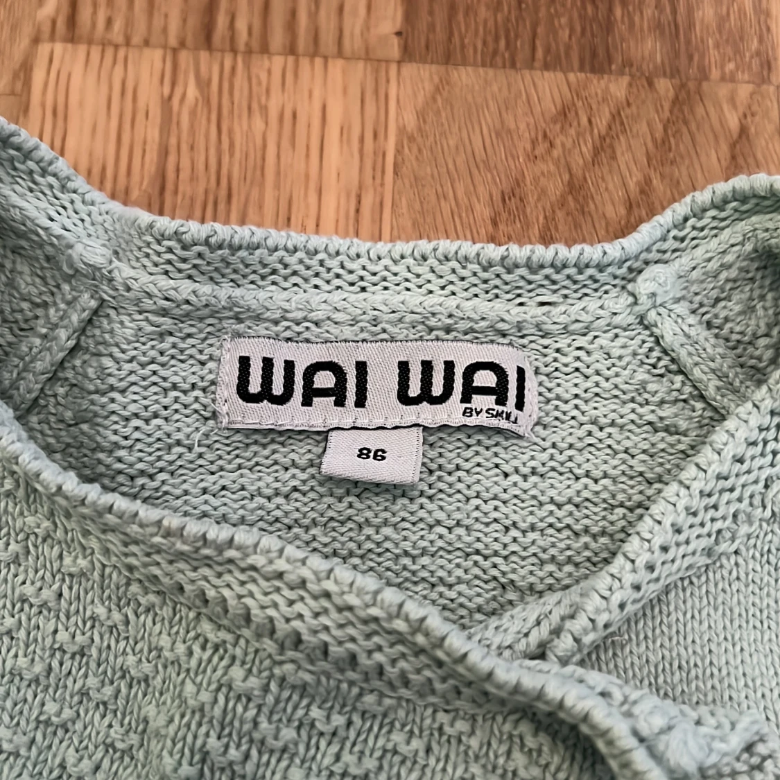 Ljusblå stickad tröja från Wai Wai - 91