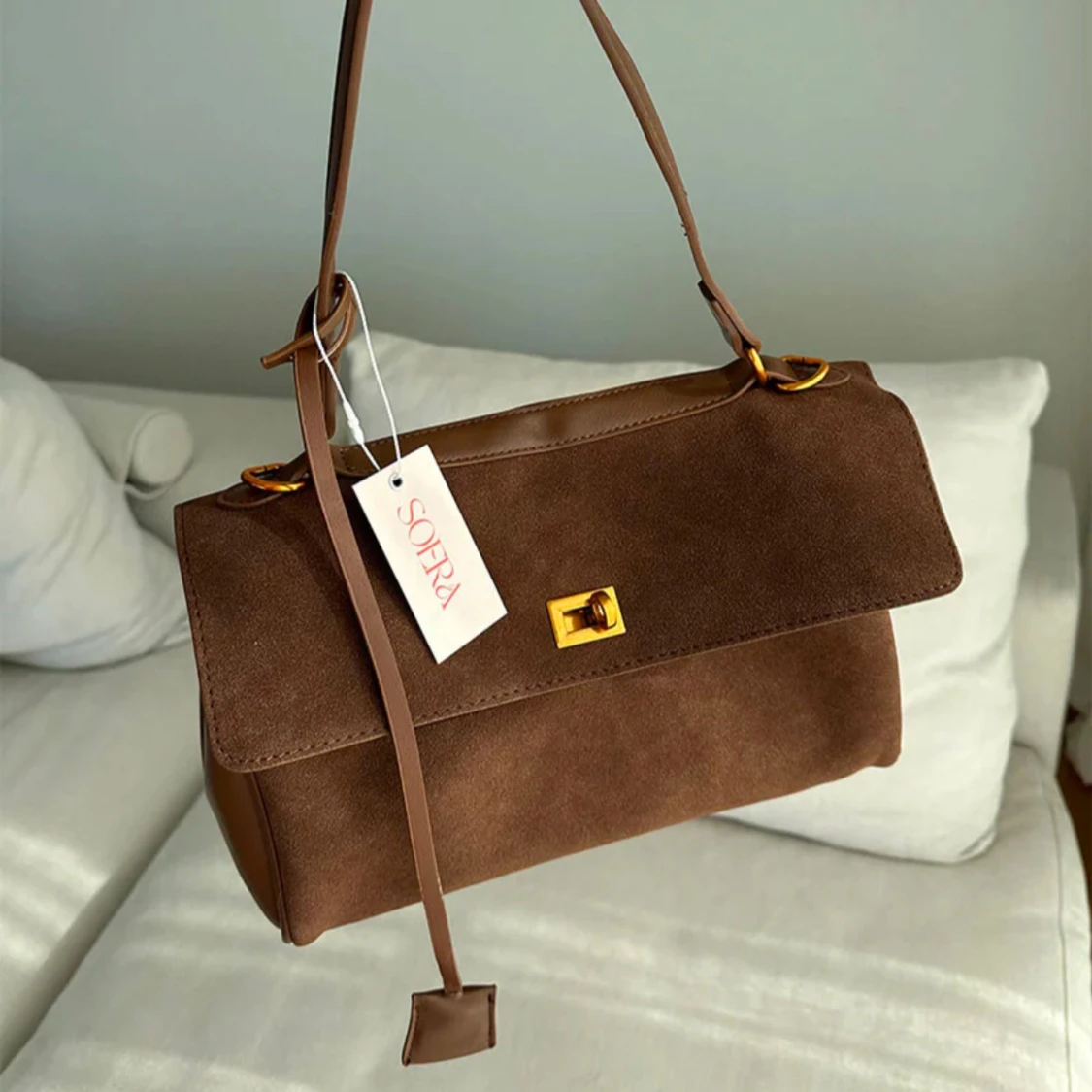 Brun mockaväska  - 90