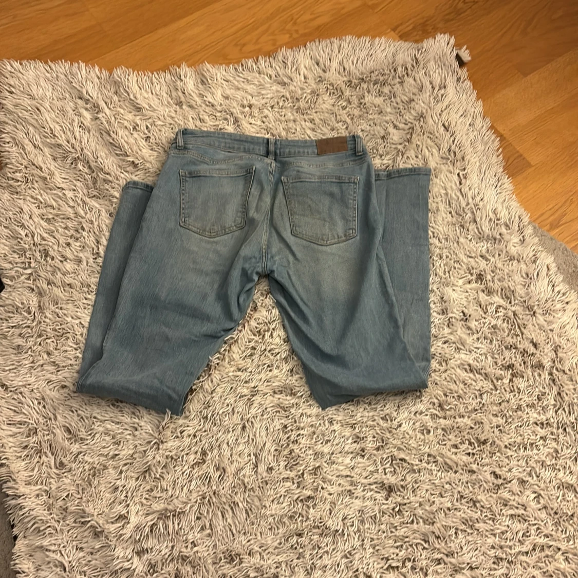 Ljusblå bootcut jeans - 91