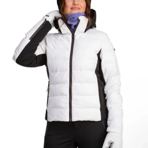 Vinterjacka - Snygg och varm vit skidjacka från Everest med svarta detaljer. Jackan har en normal passform som även passar som vinterjacka. Den är i mycket bra skick och har inga skador!🤍