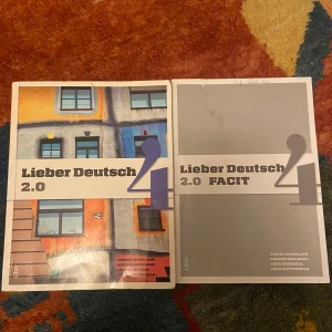 Lieber Deutsch 2.0 + facit  - Säljer läroboken 'Lieber Deutsch 2.0' tillsammans med tillhörande facit. Både har jättebra skick, fri från anteckningar 