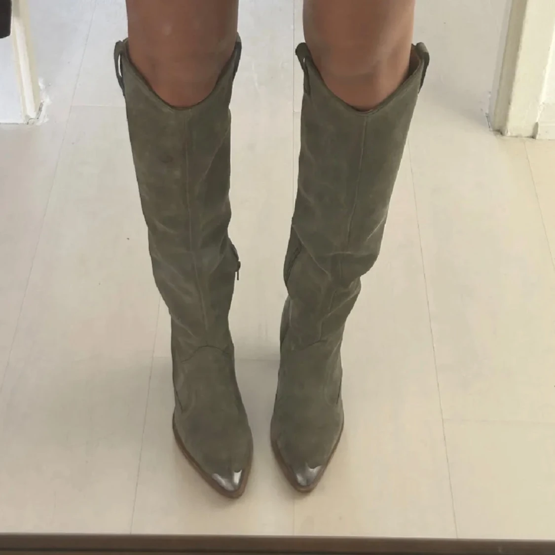 Gröna stövlar från Bronx