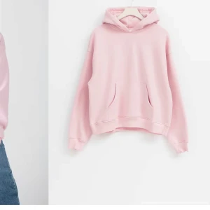 Rosa hoodie - Säljer den populära hoodie från Gina!! Slutsåld i första storlekar!  en mysig rosa hoodie.. den har en smink fläk vid armen som ni ser men den är inte stor alls💗 