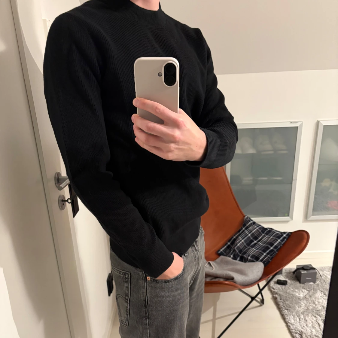 COS ribbstickad tröja - 92