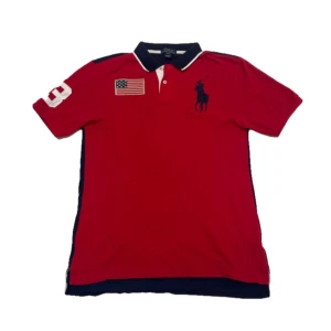 Chief keef Ralph Lauren polo - Jättefin röd Ralph Lauren polo i mycket fint skick med stor logga storlek xl men passar L och M.