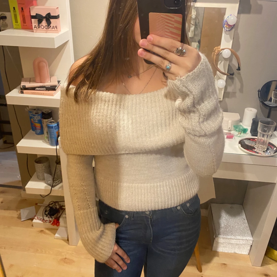 Off shoulder tröja