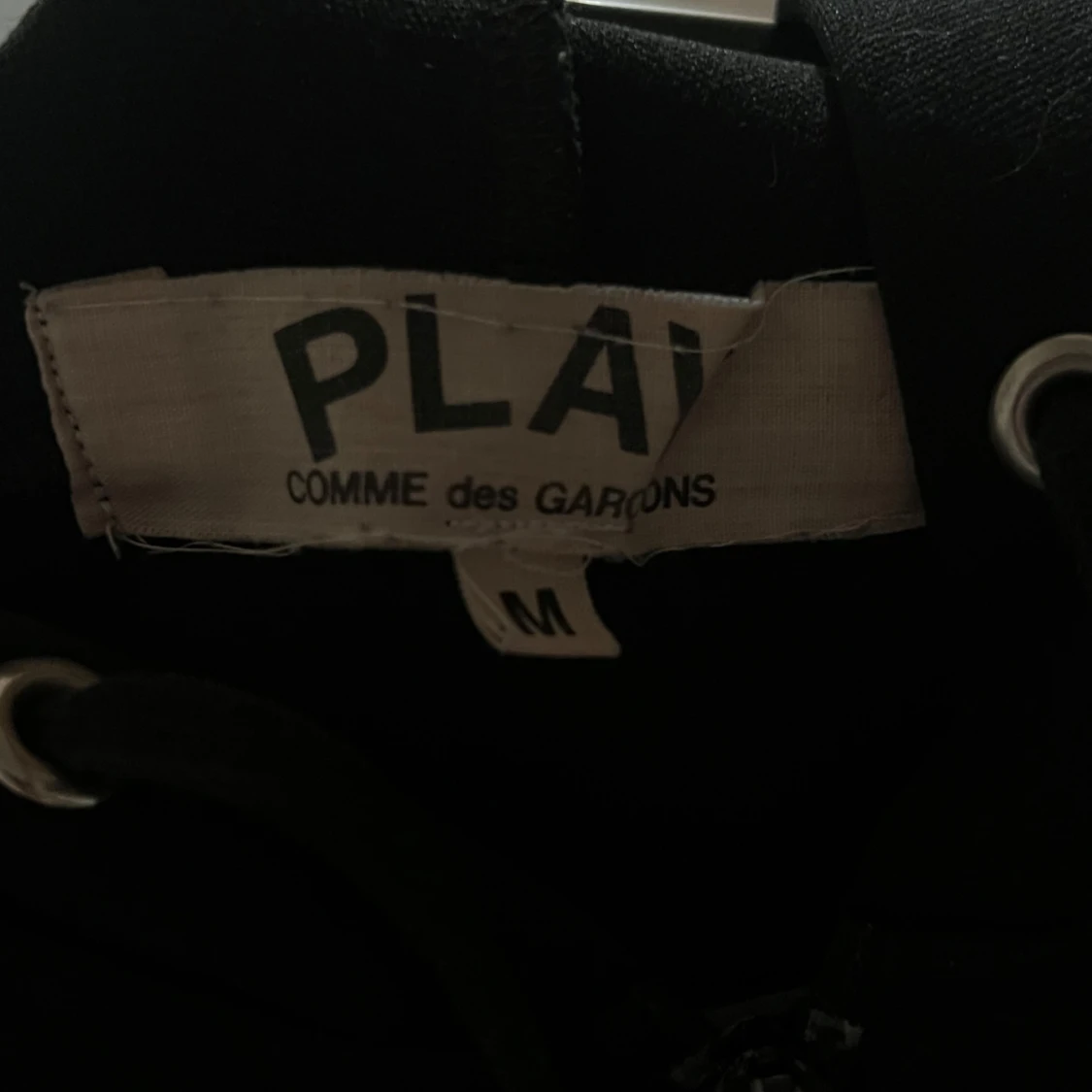 Svart cdg Comme des Garcons zip hoodie - 3