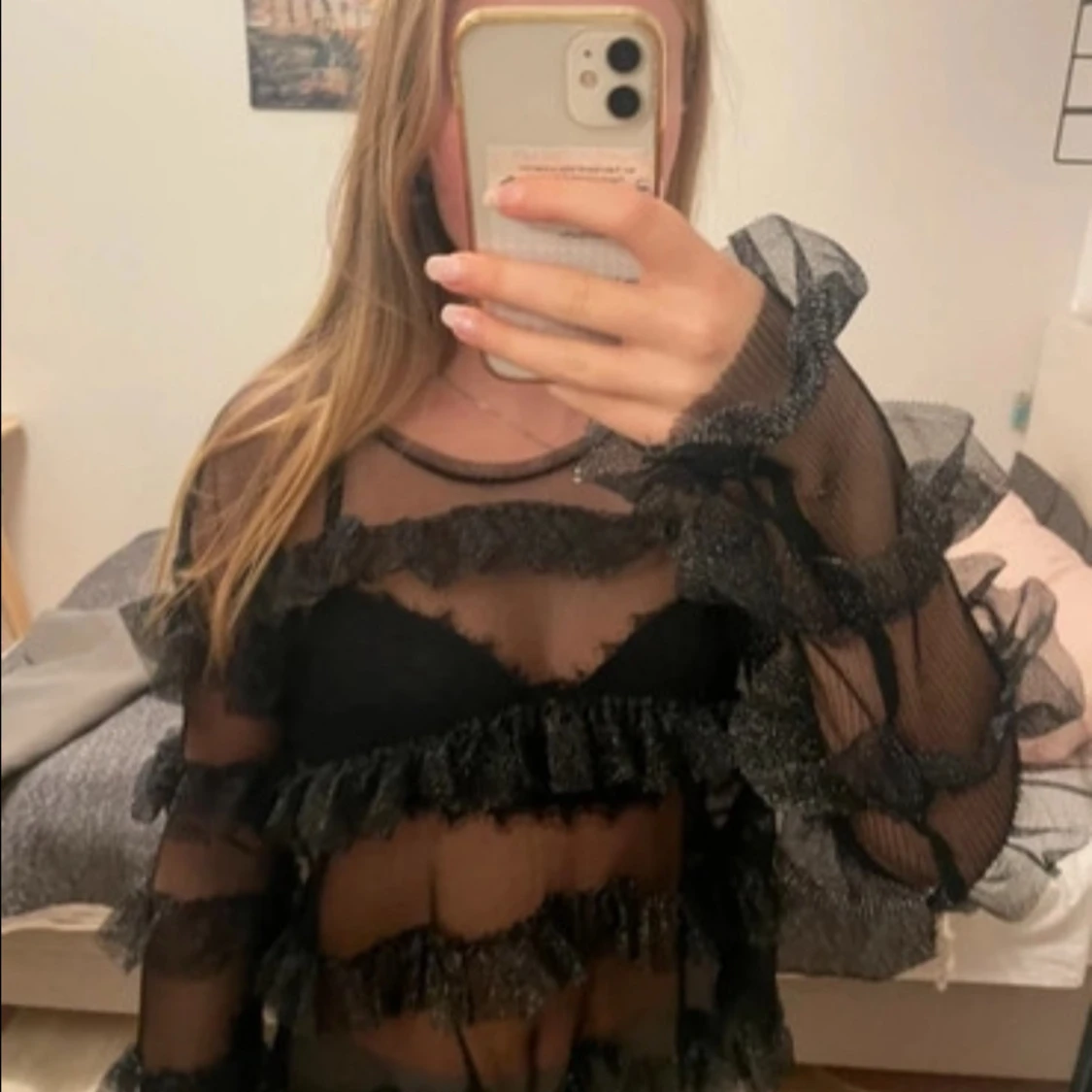 Svart fest topp från Zara