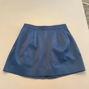 Blå kjol från COS - Snygg blå kortkjol från COS med en stilren design. Kjolen har en dragkedja baktill och är perfekt för en chic look. Passar bra till olika tillfällen och kan enkelt matchas med olika toppar.