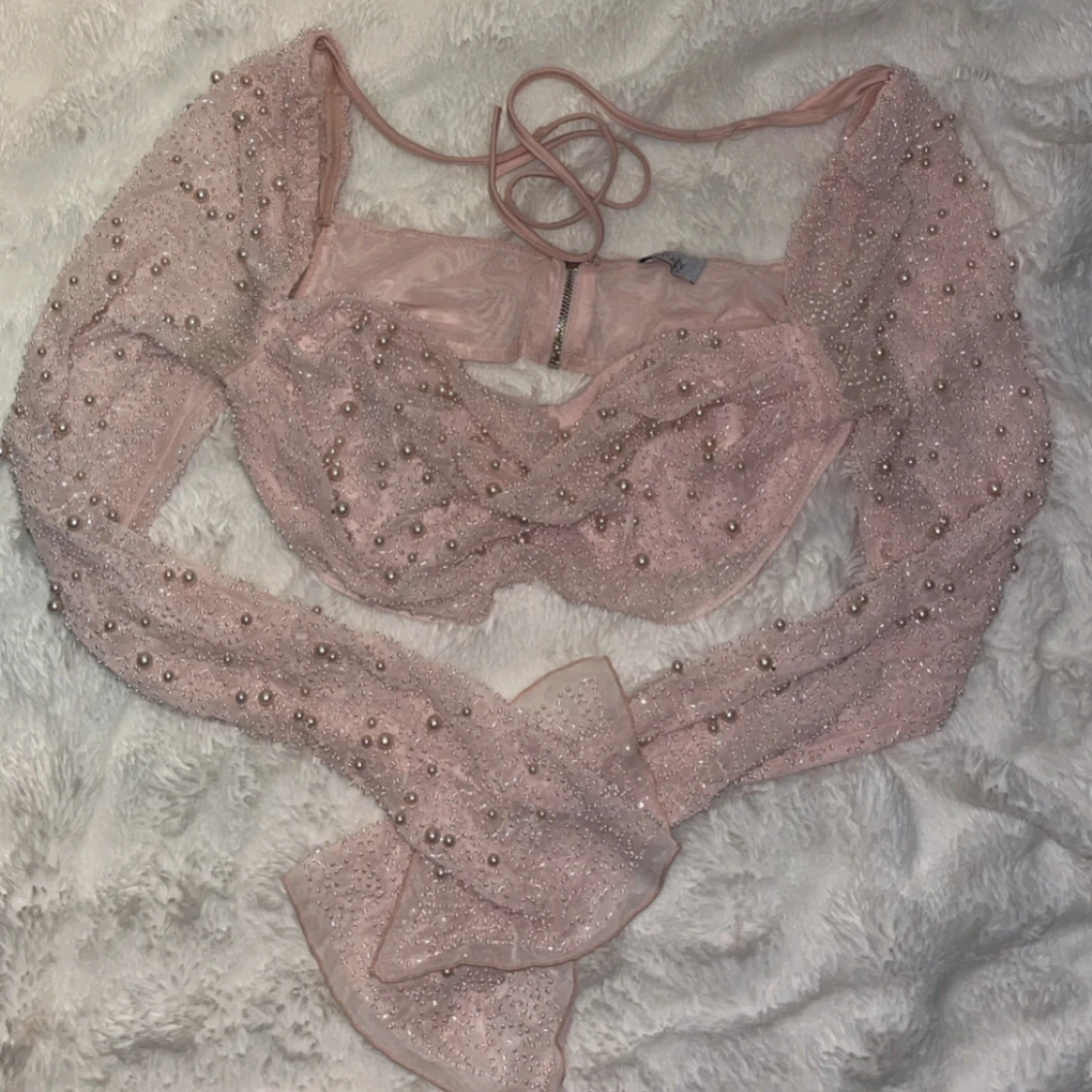 Rosa pärlbeströdd two piece från Oh polly - 90