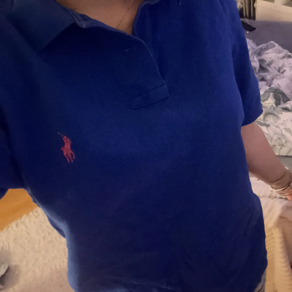 Blå pikétröja från Ralph Lauren - 1