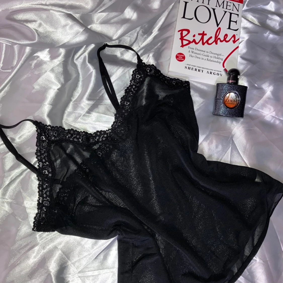 Svart spetslinne - 90