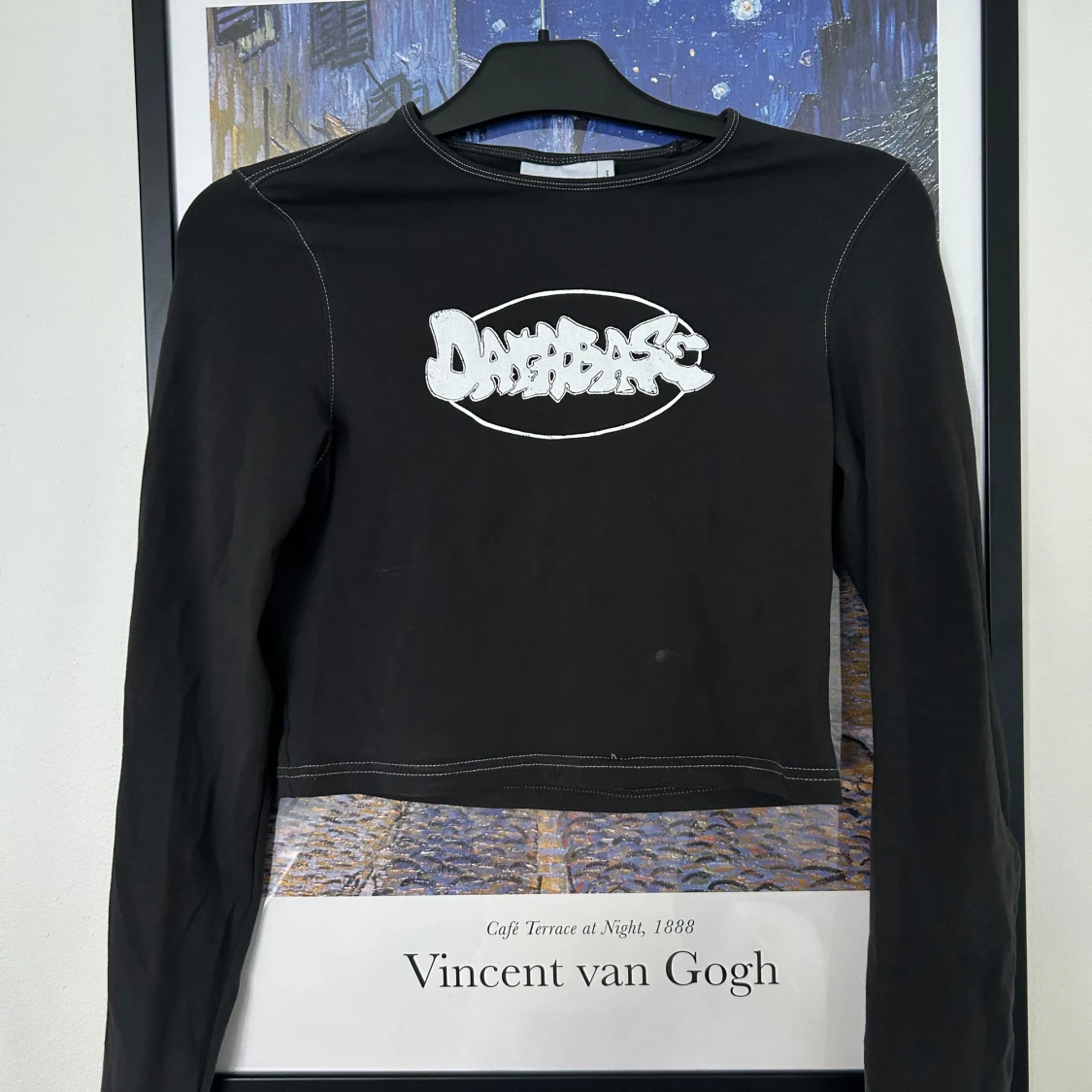 Croppad långärmad topp - 90