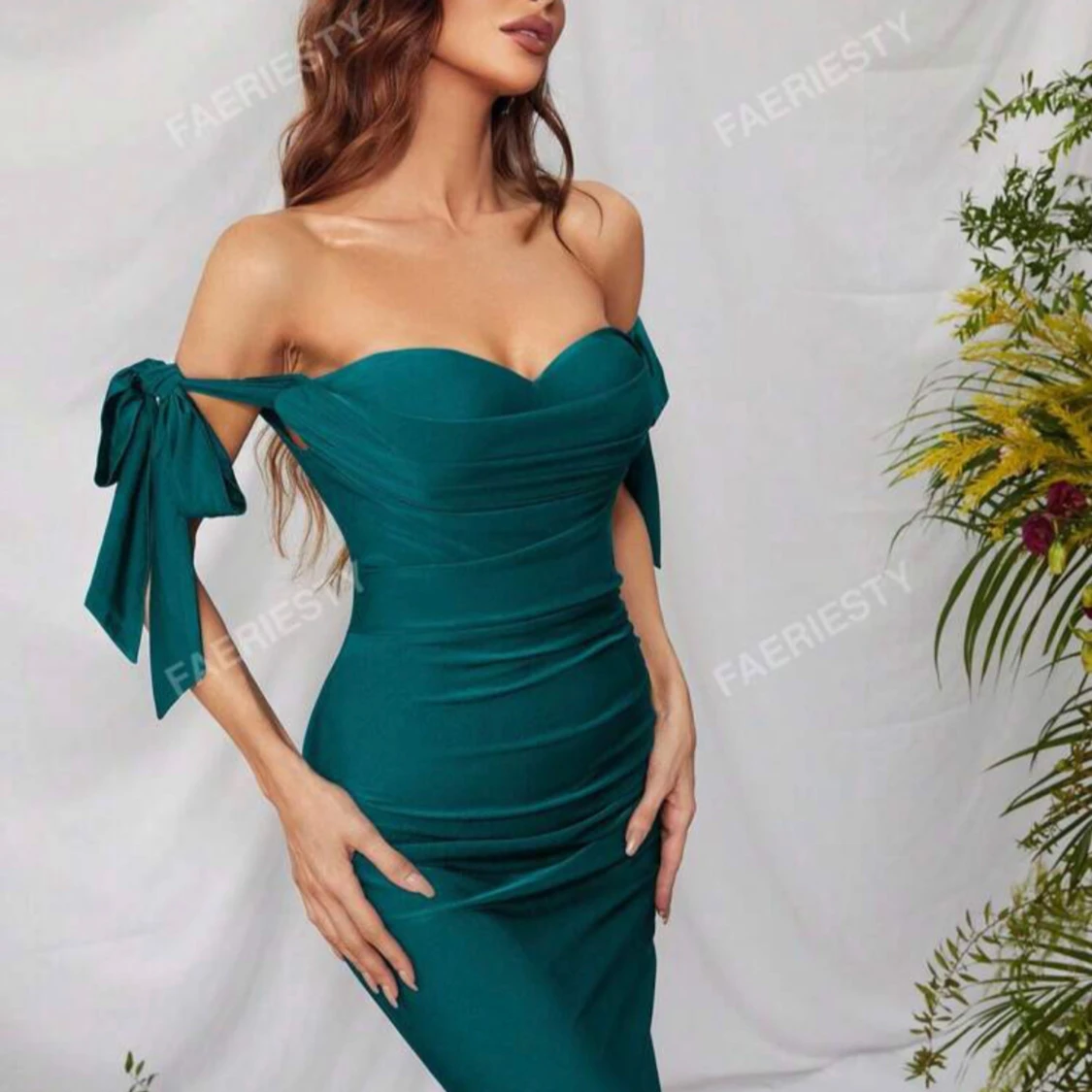 Grön bröllopsklänning  - 90