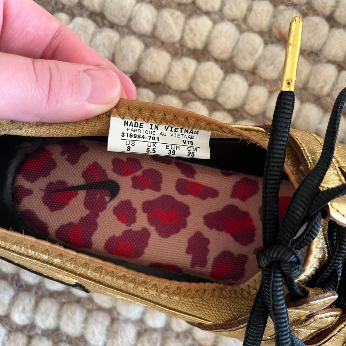 Rare golden nike sneakers - 90