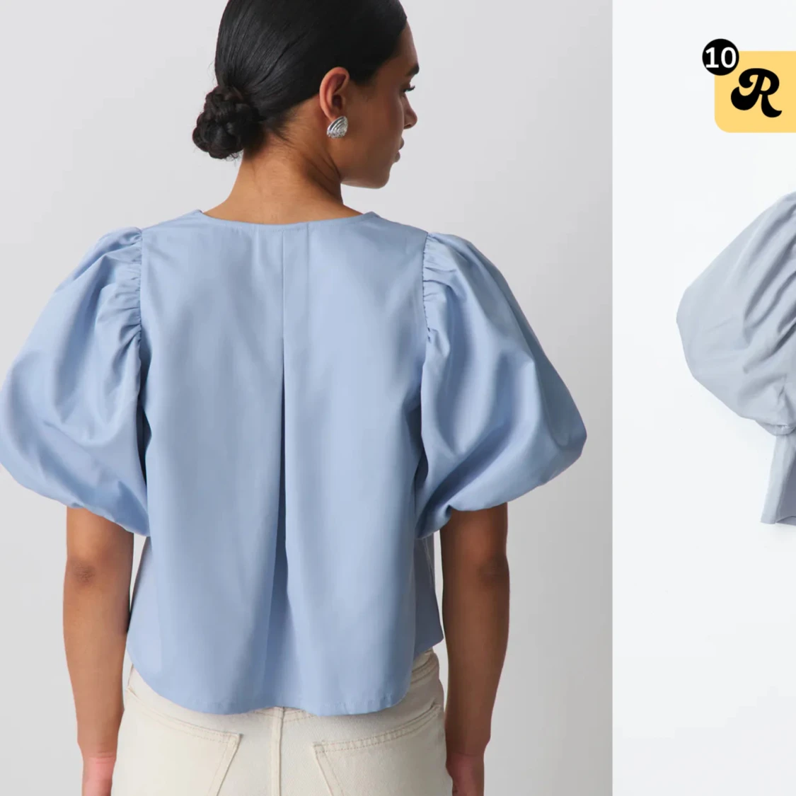 Puff sleve topp - 90