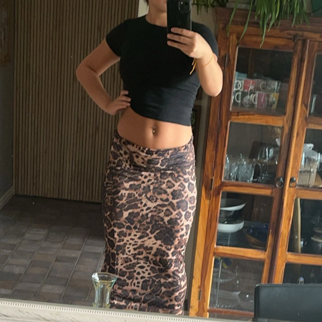 SLUTSÅLD LEOPARD MAXI KJOL